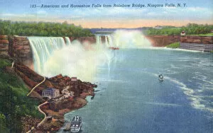 Waterfalls Collection: Niagara Falls - American and Horseshoe Falls