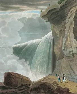 Niagara Falls. Part of the British fall, taken from under th