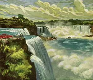 Images Dated 26th August 2020: Niagara Falls Date: 1950
