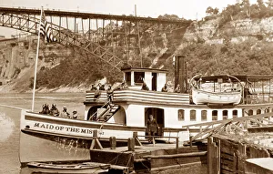 Niagara Prints: Niagara Falls Maid of the Mist probably early 1900s