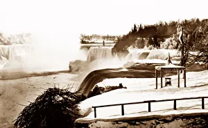 Niagara Prints: Niagara Falls in the snow