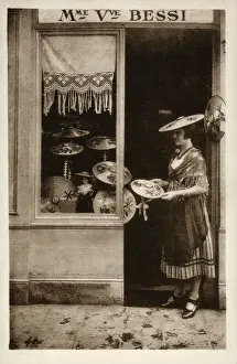Nice, France - Chinese-style Embroidered Straw Sunhats