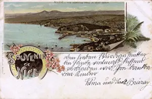 Delightful Prints: Nice, France - General Panoramic View from Mont Boron