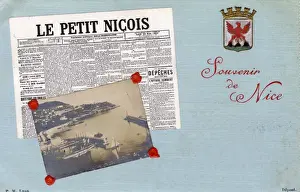 Dots Prints: Nice, France - Le Petit Nicois Newspaper and inset view