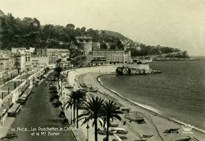 Mont Prints: Nice, France - Les Ponchettes, le Chateau and Mont Boron