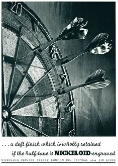 Hitting Prints: Nickeloid Photograph, Darts