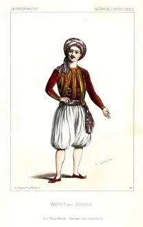 Lopera Prints: Nicolas Jean-Jacques Masset in the opera Gulistan, 1844
