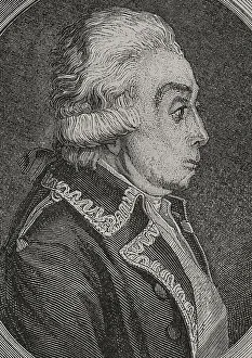 Guillotined Prints: Nicolas Luckner (1722-1794). German officer in