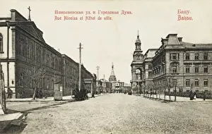 Nicolas Street and the Town Hall, Baku - Azerbaijan