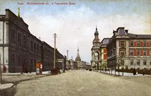 Nicolas Street and the Town Hall, Baku - Azerbaijan