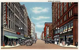 Nicollet Avenue, Minneapolis, Minnesota, USA