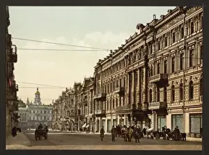 Kiev Prints: Nicolviewskaia, (i. e. Nikolaevskaia), street, Kiev, Russia