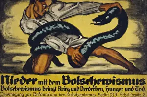 Hunger Prints: Nieder mit dem Bolschewismus. Bolschewismus bringt Krieg und