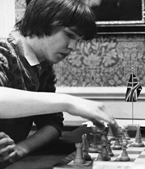 Teenager Collection: Nigel Short, champion British chess player and Grandmaster