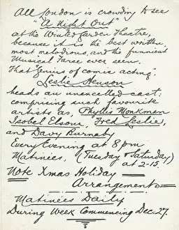 A Night Out by George Grossmith and Arthur Miller