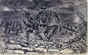 Slung Prints: A Night Patrol just leaving their trench