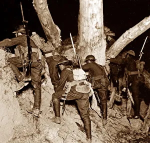A night raid into no-mans-land near Messines - WW1
