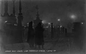 Reflecting Prints: Night Scene at Piccadilly Circus