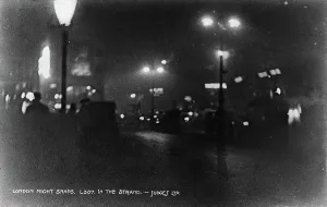 Reflecting Prints: Night Scene in The Strand, London