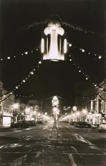 Alamo Prints: Night view, Colorado Springs, Colorado, USA