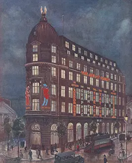 A night view of Inveresk House, home of the Great Eight
