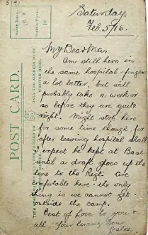 Expect Prints: Night, View, No, Mans, Land, France, 1915, reverse, postcard, Saturday