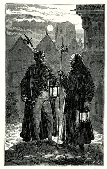 Patrol Gallery: Night watchman and bellman, London