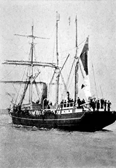 The Nimrod returning from Antarctica, 1909
