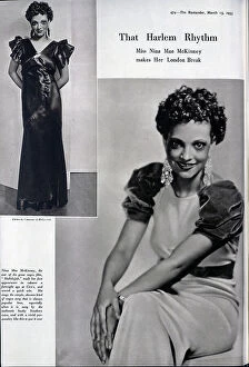 Nina Collection: Nina Mae McKinney, actress (1912-1967), studio portraits in elegant gowns