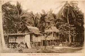Tribal Collection: Nipa Houses near Manila, Philippines
