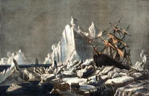 Ship Wreck Prints: Nipped in the Ice while whaling
