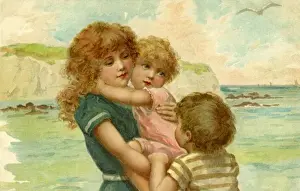 Nister. Children by the shore. Harriet Bennett. c. 1900. jpg