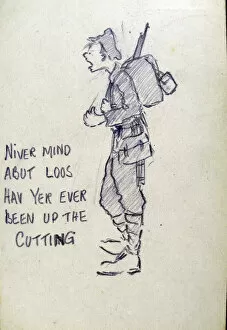 Images Dated 5th May 2009: NIVER MIND ABUT LOOS WWI drawing