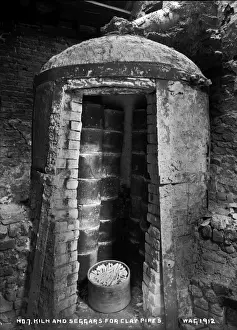 Clay Prints: No. 7 Kiln and Seggars for Clay Pipes