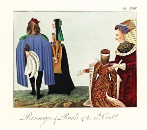 Hennin Prints: Noble costumes of the 15th century