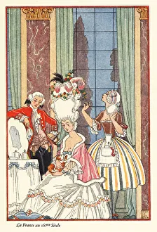 Fact Prints: A noble woman at her toilette in 18th century France