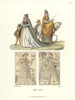 Sidesaddle Collection: Noble women of Senez, Provence, and German
