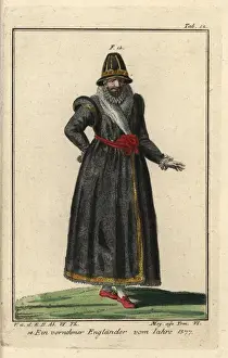 Nobleman of England, 1577 He wears a black