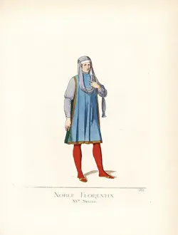 Camillebonnard Prints: Nobleman of Florence, 15th century