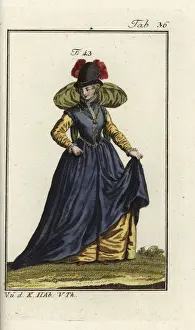 1577 Prints: Noblewoman of Burgundy, 1577