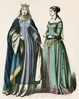 Mantle Collection: Noblewoman of C14Th