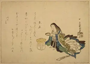 Noble Woman Prints: Noblewoman having a New Years drink