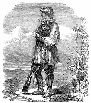 Tasselled Prints: Noco-shimatt-tash-tanaki, Chief of the Seminole, c. 1858
