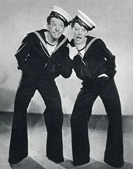 Coward Prints: Noel Coward and Gertrude Lawrence in the play Has Anybody Seen our Ship?