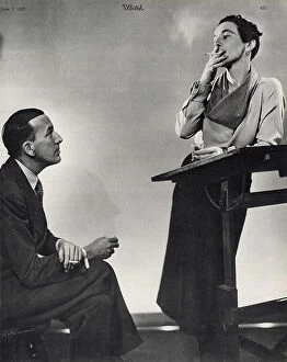 Gladys Collection: Noel Coward and Gladys Calthrop, 1937