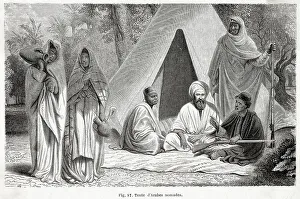 Nomadic Prints: Nomadic Arabs. Date: 1872