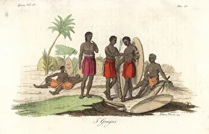 Freschi Collection: Nomadic Giagas or Gallas, a ferocious, warlike