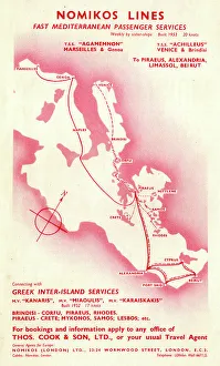 Crete Prints: Nomikos Lines, Mediterranean Passenger Services
