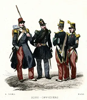 Non-commissioned officers of the French Light Infantry