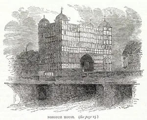 Nonsuch Prints: Nonsuch House on London Bridge